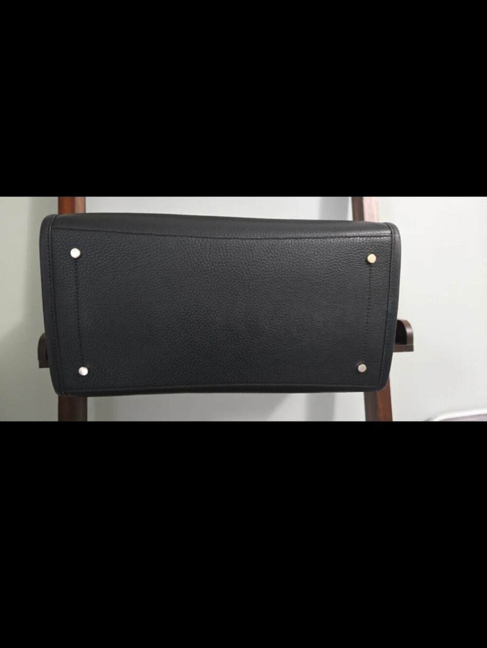 Kate Spade New York Black Leather Tote Large Shoulder Bag Logo RETAILS FOR $399 - Picture 8 of 11